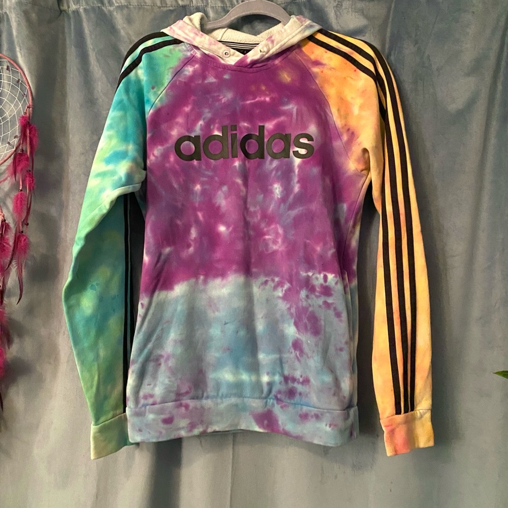 Adidas Multicolor Tie-Dye Hoodie